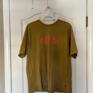 Levi's Men's Olive T-Shirt with Red Logo